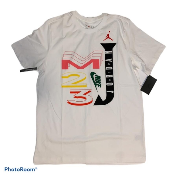Nike Other - Nike Colorful Air Jordan Tee Shirt Sz L